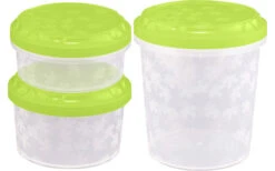 Juego De 3 Cajas Redondas De Almacenamiento De Alimentos BranQ