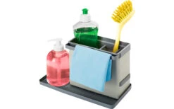 Metaltex Tidytex Organizador De Fregadero Gris Claro -Hogar General Tienda 252751 1808101 2