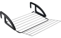 Metaltex Bries Calefacción Y Balcón Secador De Ropa Negro