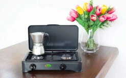 Estufa De Gas CF Parker De 2 Fuegos Sin Fusible De Encendido Antracita -Hogar General Tienda 397944 2906034