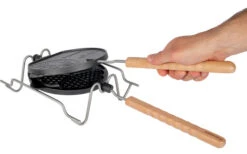 Gofrera Reversible De Hierro Fundido Petromax, Incluyendo El Marco De Soporte -Hogar General Tienda 420224 3003159