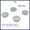 Silwy Power Magnets Incl. Almohadillas Adhesivas 4 Piezas
