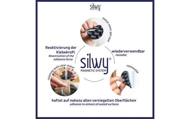 Silwy Power Magnets Incl. Almohadillas Adhesivas 4 Piezas 6 Silwy Power Magnets Incl. Almohadillas Adhesivas 4 Piezas - Imagen 4