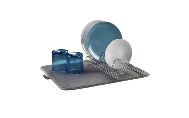 Escurridor Metaltex Dry-Tex 2 En 1 Con Tapete De Microfibra Negro 3 Escurridor Metaltex Dry-Tex 2 En 1 Con Tapete De Microfibra Negro