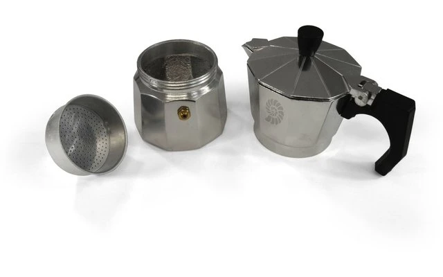 Origin Outdoors Espresso Maker Bellanapoli 9 Tazas Aluminio Natural 7 Origin Outdoors Espresso Maker Bellanapoli 9 Tazas Aluminio Natural - Imagen 5