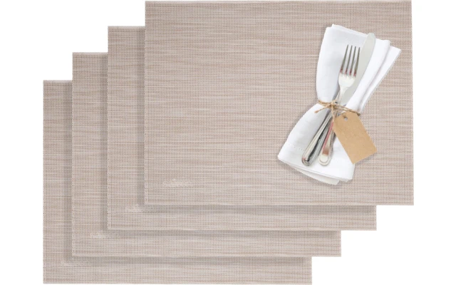 Westmark Uni Placemat 4 Piezas 42 X 32 Cm Beige Blanco 3 Westmark Uni Placemat 4 Piezas 42 X 32 Cm Beige Blanco