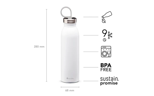 Taza De Acero Inoxidable Aislante Aladdin Chilled Thermavac De 0,55 Litros Snow White 6 Taza De Acero Inoxidable Aislante Aladdin Chilled Thermavac De 0,55 Litros Snow White - Imagen 4