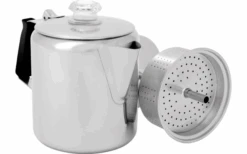 Cafetera De Acero Inoxidable GSI Para 6 Tazas Con Mango De Silicona 0,9 Litros