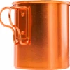 Taza De Aluminio Con Asas Plegables Y Escala De Medición GSI Bugaboo 415 Ml Naranja