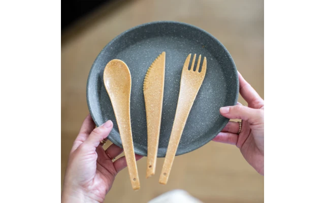 Koziol Rio Cubertería 3 Piezas Nature Gris Ceniza 4 Koziol Rio Cubertería 3 Piezas Nature Gris Ceniza - Imagen 2